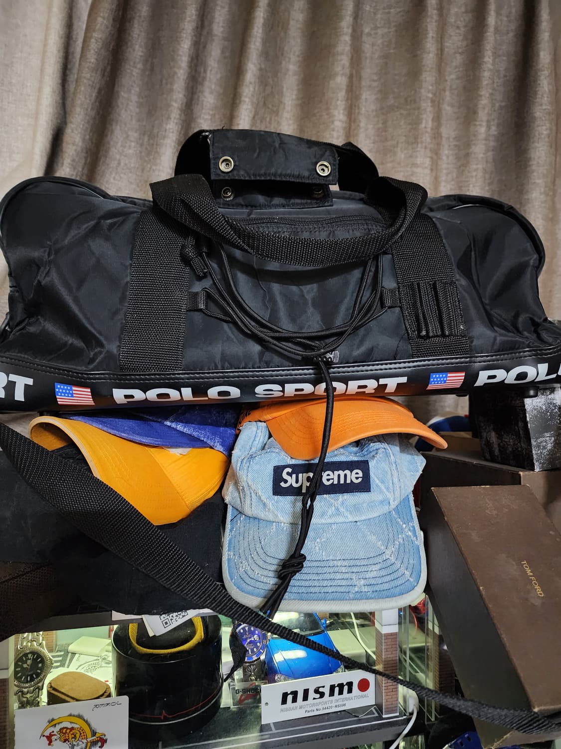 90's 폴로 스포츠 블랙 보스턴백 신품 상품이미지5