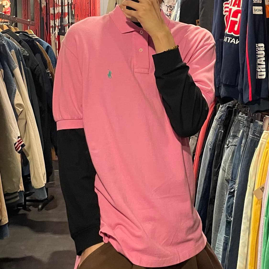 [IM] Polo 폴로 핑크 카라 반팔 상품이미지4