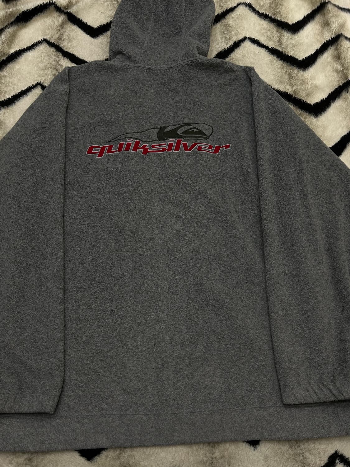 [XL]퀵실버 90s 플리스 후드집업/그레이 상품이미지2