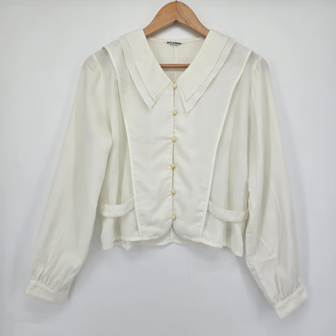 일본 빈티지 발민 여성 블라우스 아이보리 상품이미지1