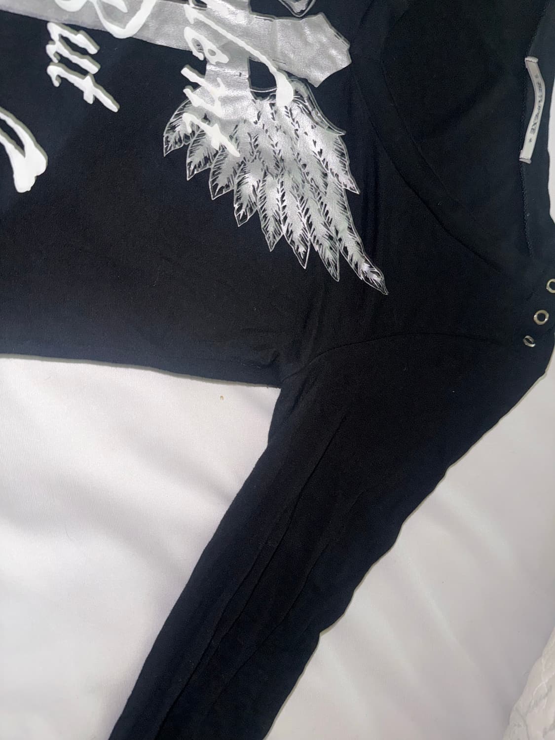 셋업이엑스이 V-NECK CROSS TOP / BLACK OS 상품이미지4