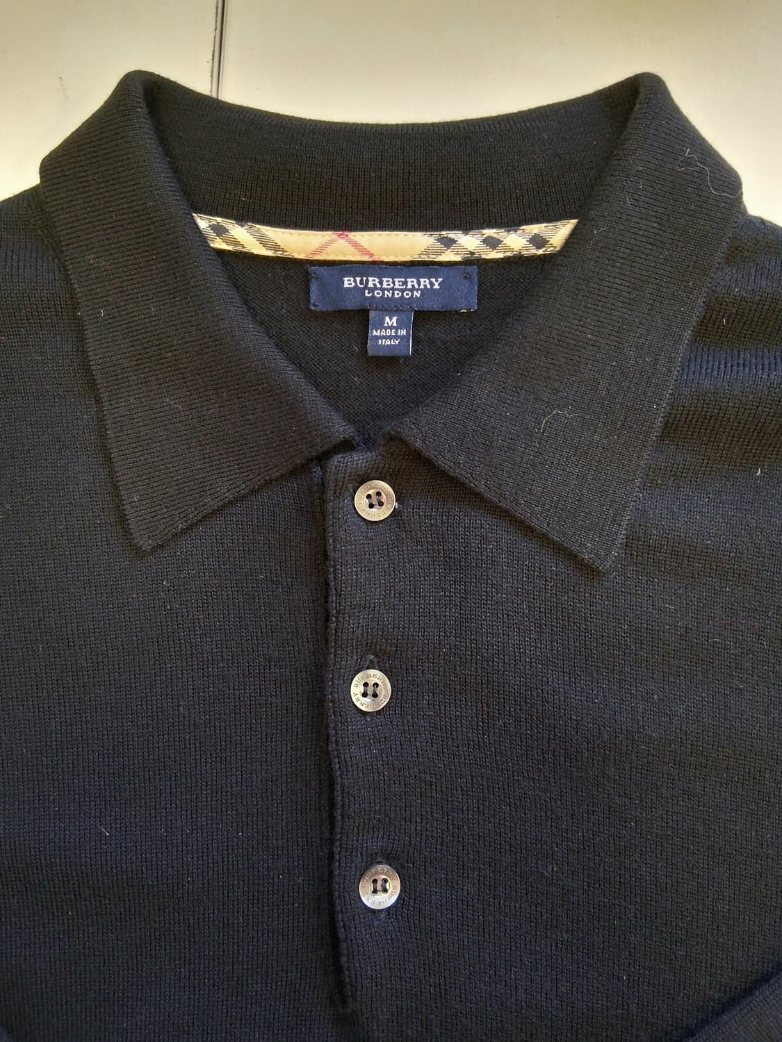 버버리 런던 메리노 울 니트/남 M # 최상급 상품이미지1