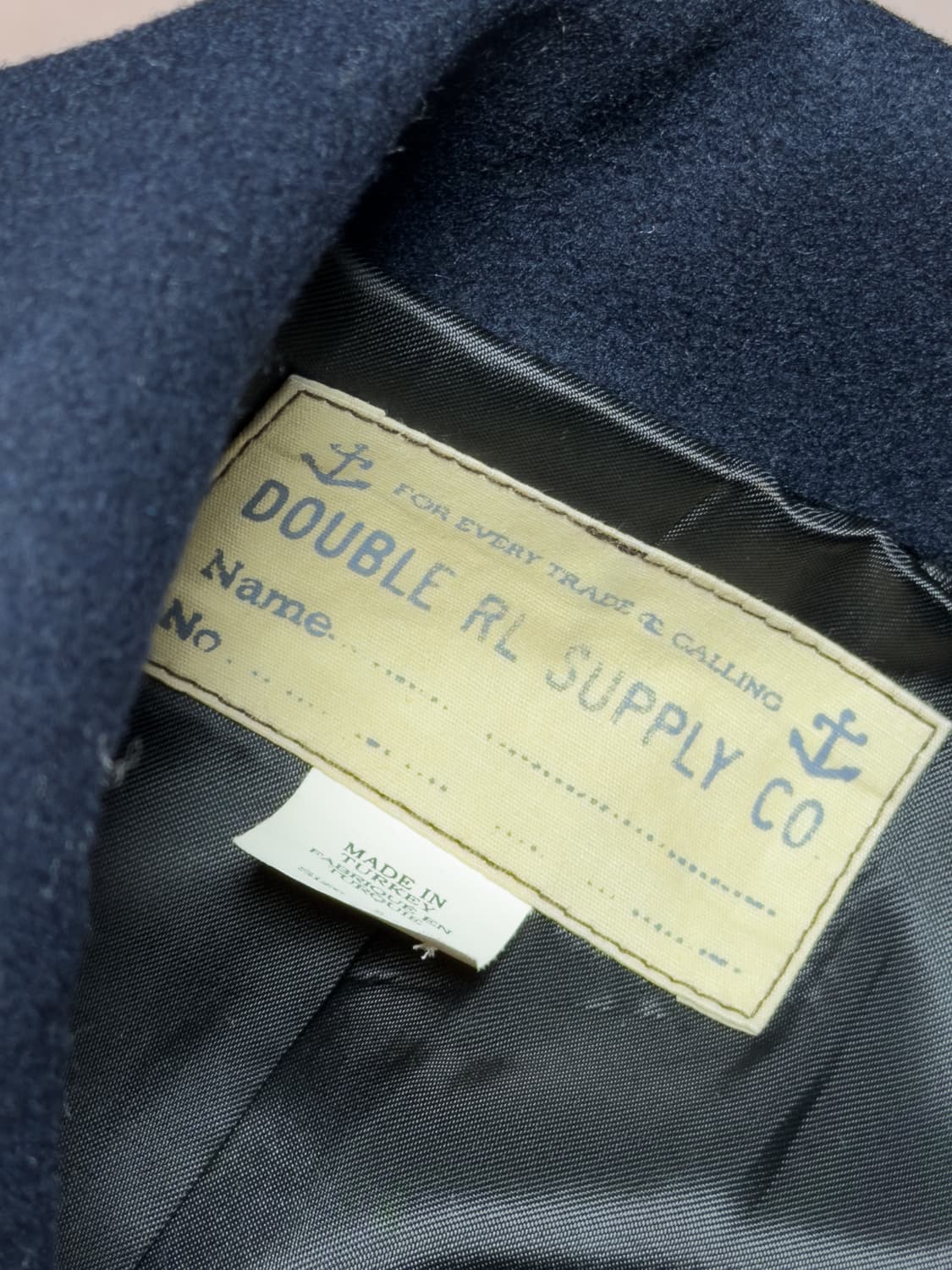 RRL 더블알엘 레더트림 피코트 (S) 판매합니다. 상품이미지5