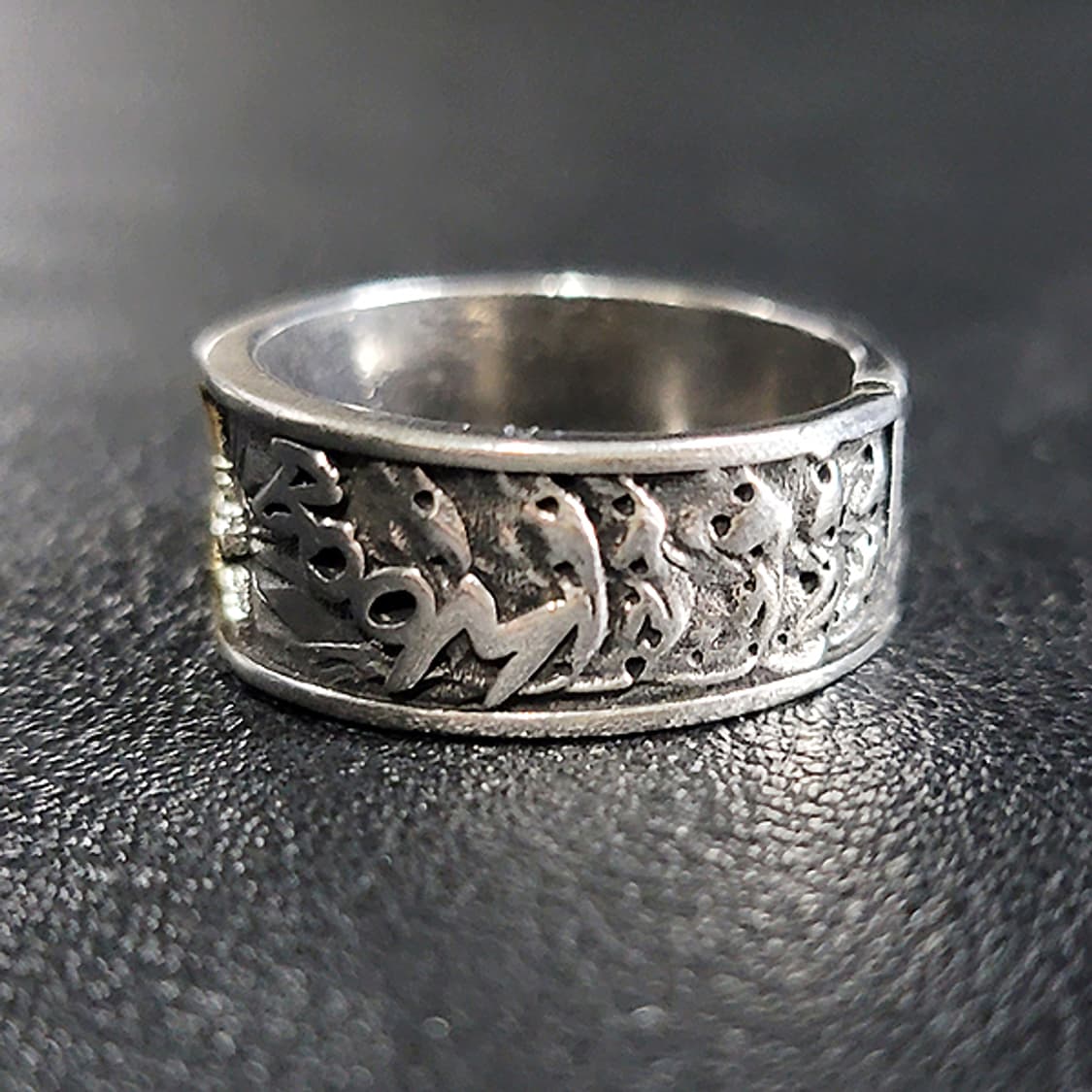 Godpunch 실버 남자 엔틱 빈티지 명품 용기 주먹 반지 상품이미지3