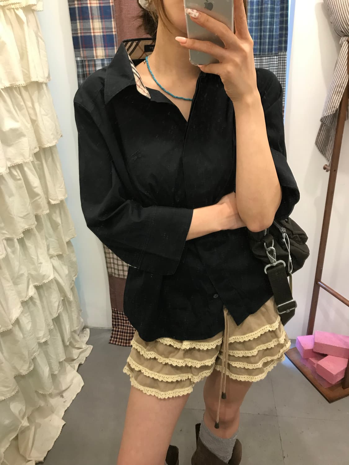 버버리 블랙 셔츠  상품이미지5