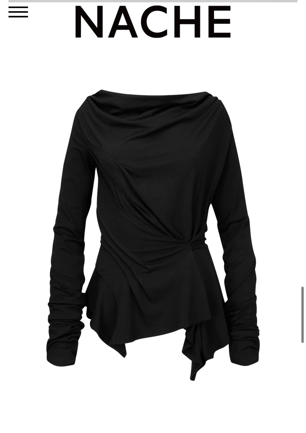 나체 드레이핑 롱슬리브 상품이미지5