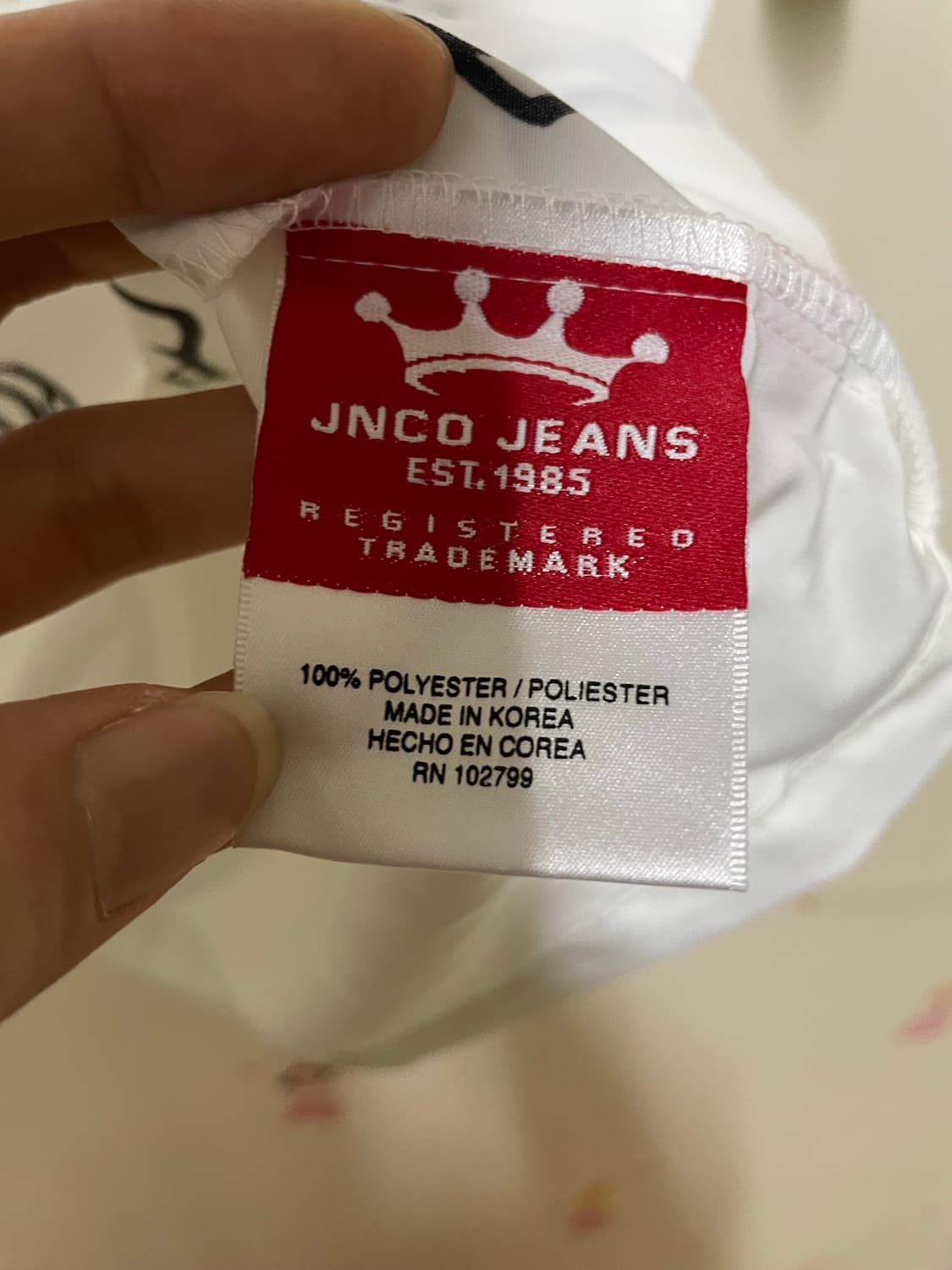 JNCO JEANS 용 프린팅 반팔셔츠 화이트 상품이미지7