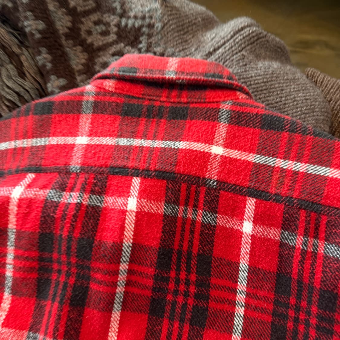 90's 에드윈 플란넬 셔츠  상품이미지6