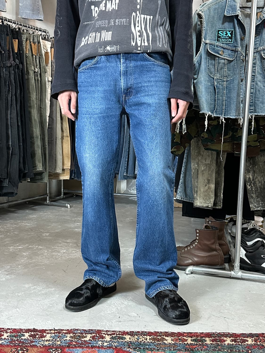 80's USA Made 빈티지 리바이스 517 오렌지탭 체인스티치 상품이미지3