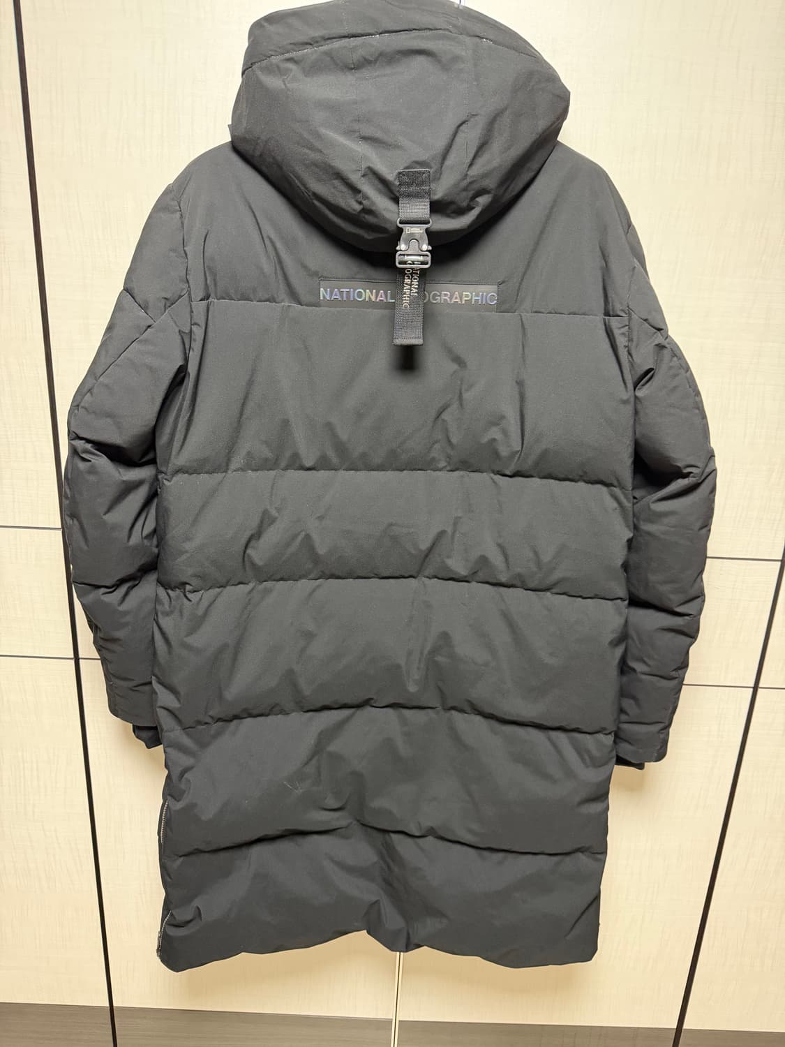 신형 내셔널지오그래픽 블랙 구스다운  롱 패딩  싸이즈 105 상품이미지4