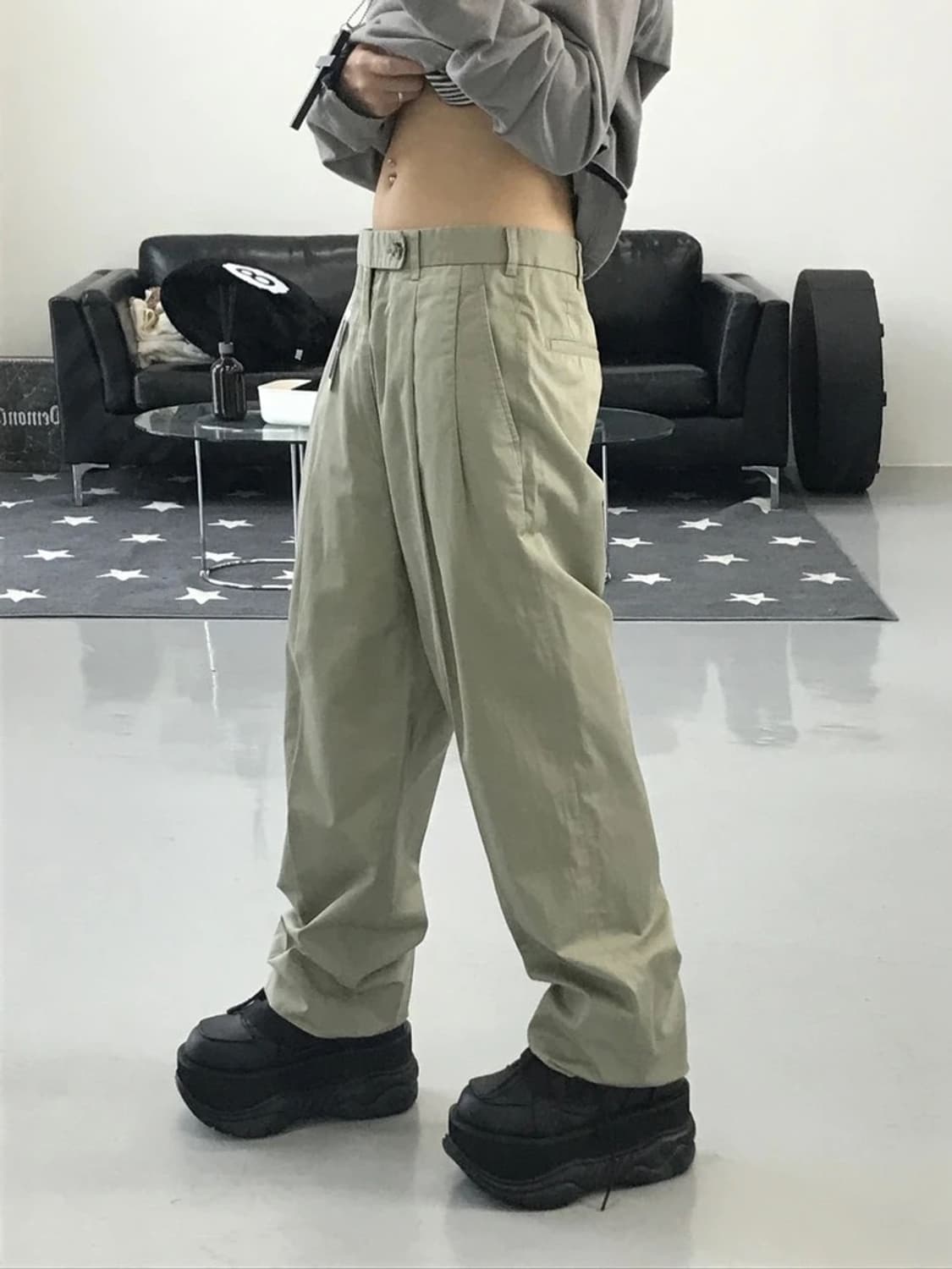 버버리 베이지 팬츠 상품이미지3