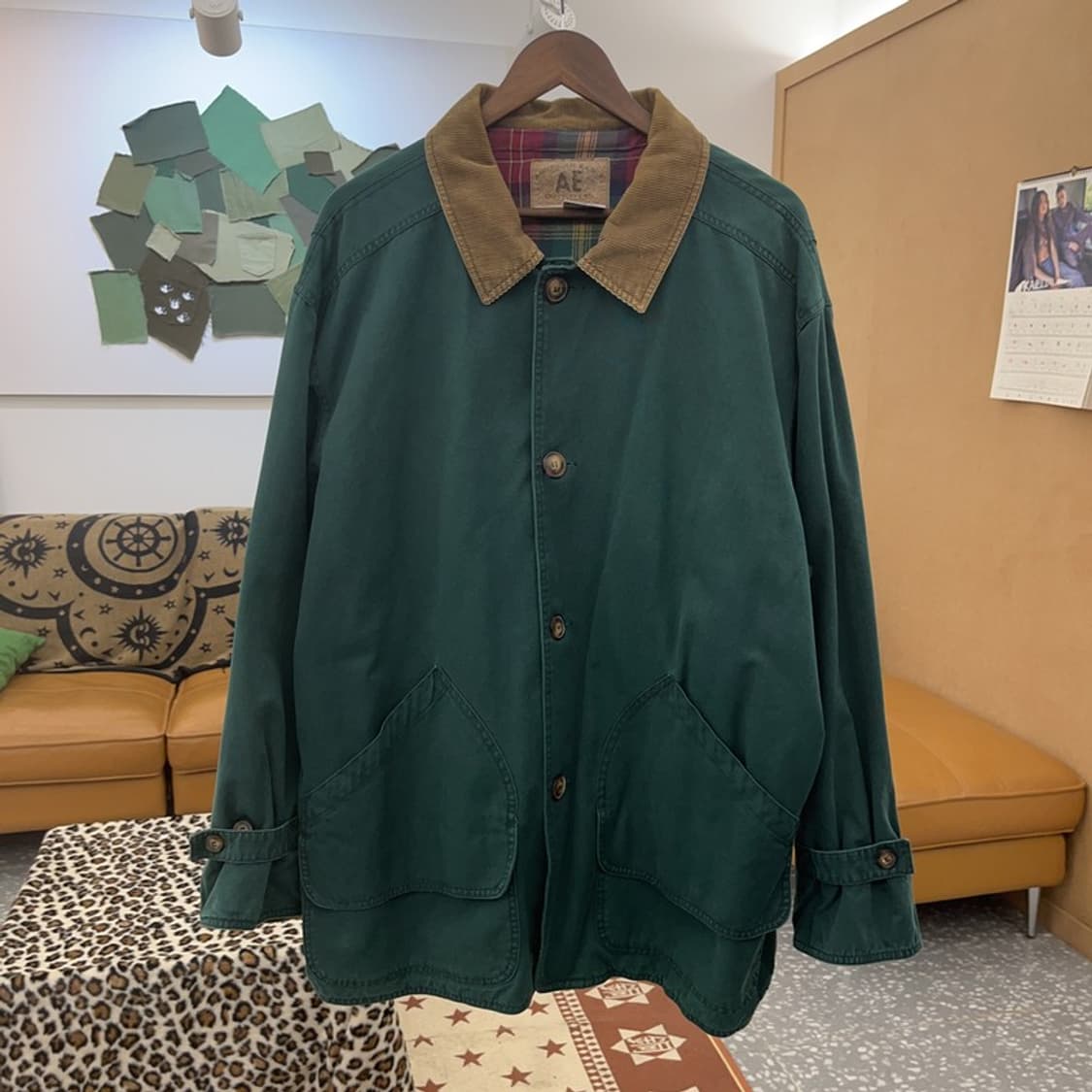아메리칸 이글 아웃피터스 레트로 그린 헌팅 자켓 XL C09357 상품이미지3