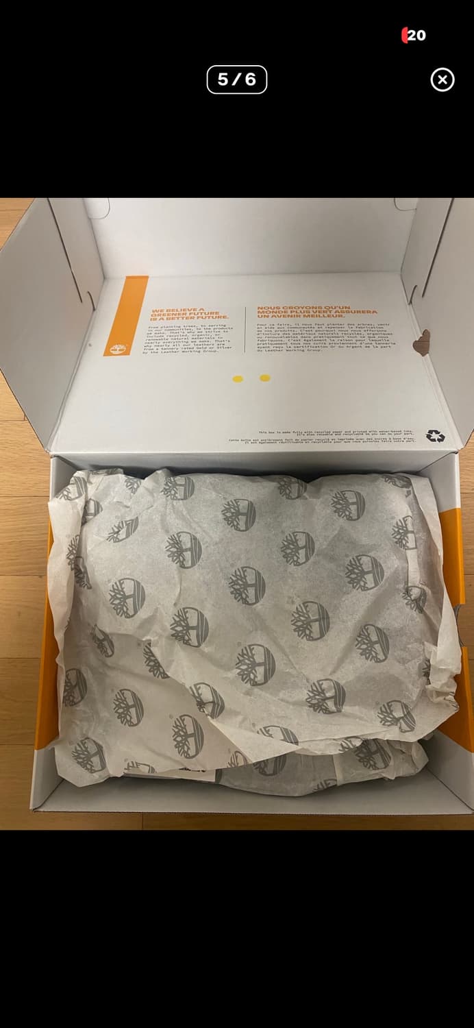 팀버랜드 검정 275 새상품 상품이미지5