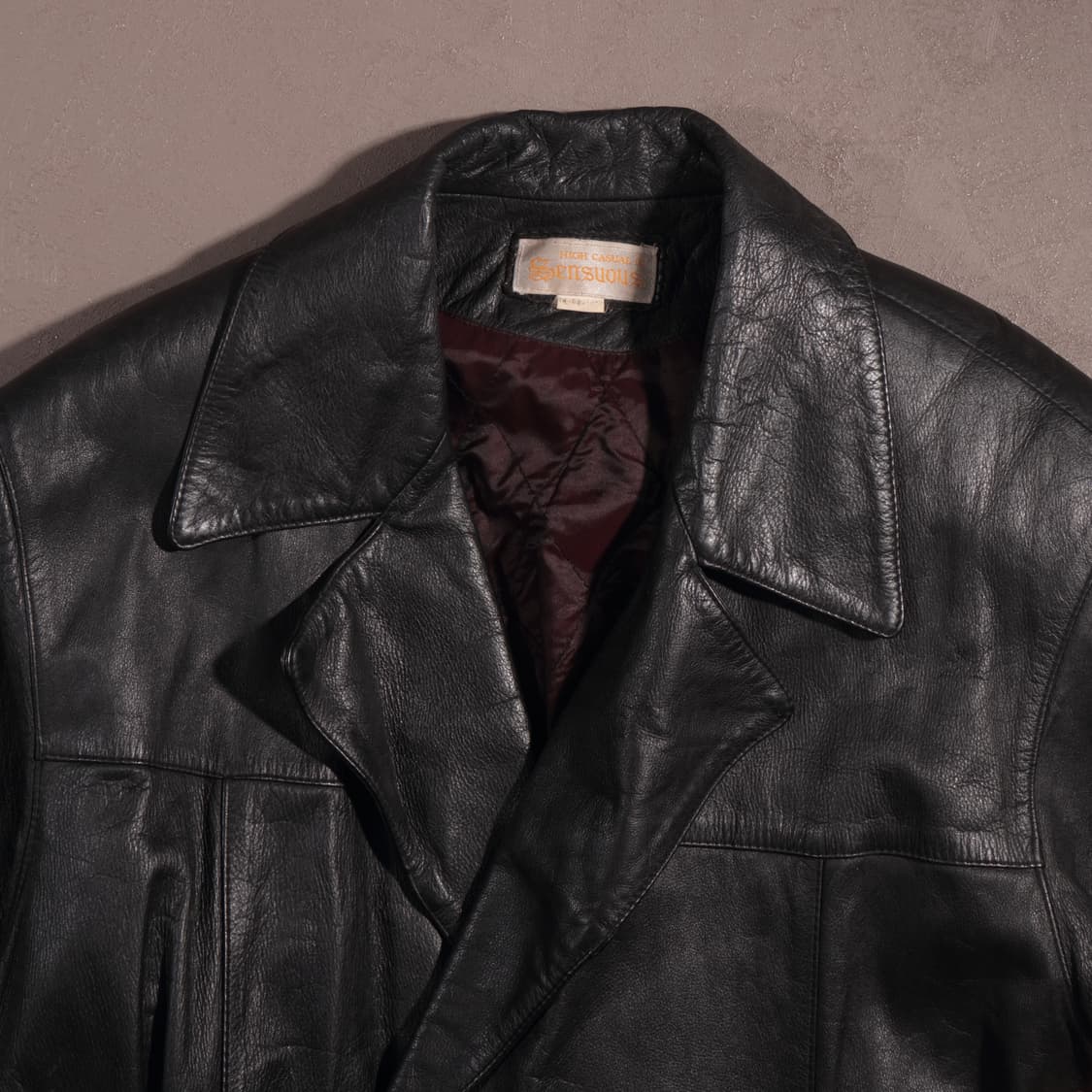 DOUBLE LEATHER ROBE COAT 상품이미지2