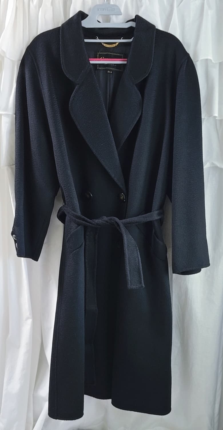 캐시미어 100 블랙 코트 상품이미지1