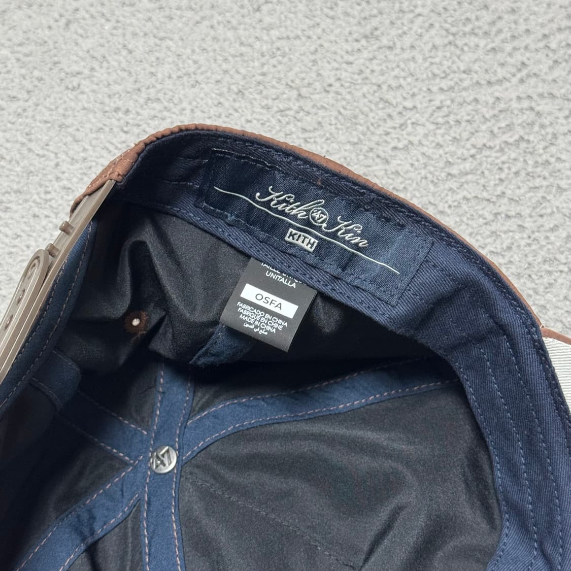 Kith 47 뉴욕 양키스 나일론 브라운 볼캡 상품이미지5