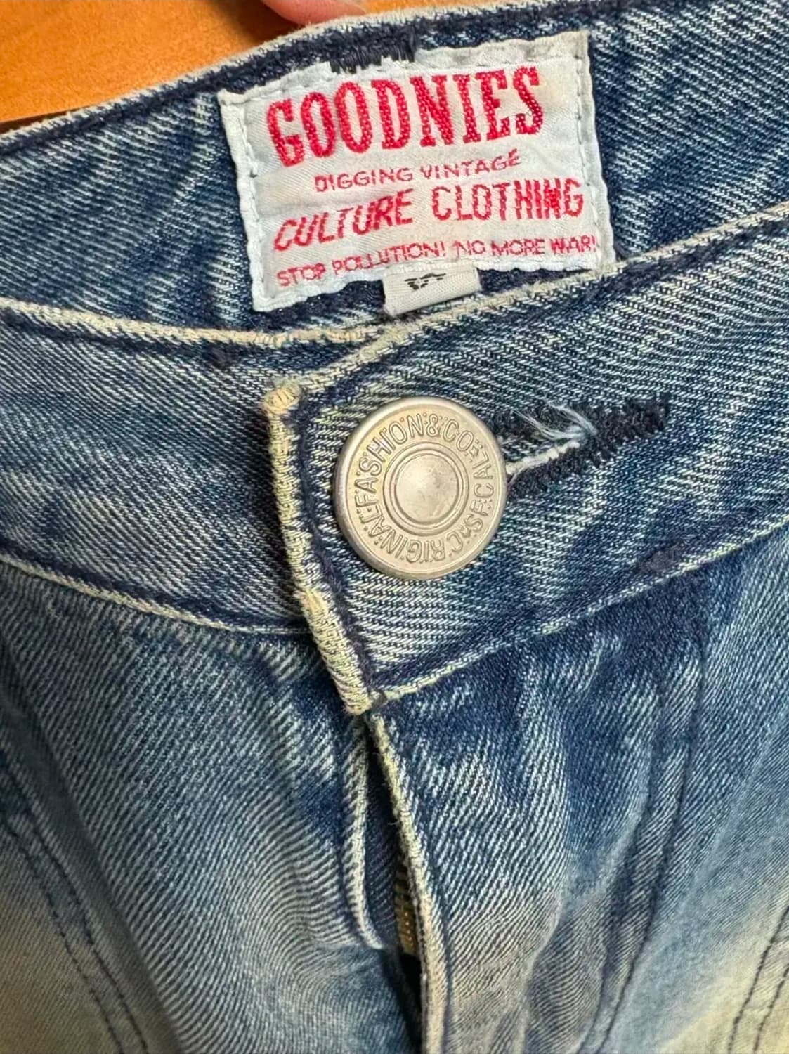 굿니스 40s us navy denim trousers 상품이미지3