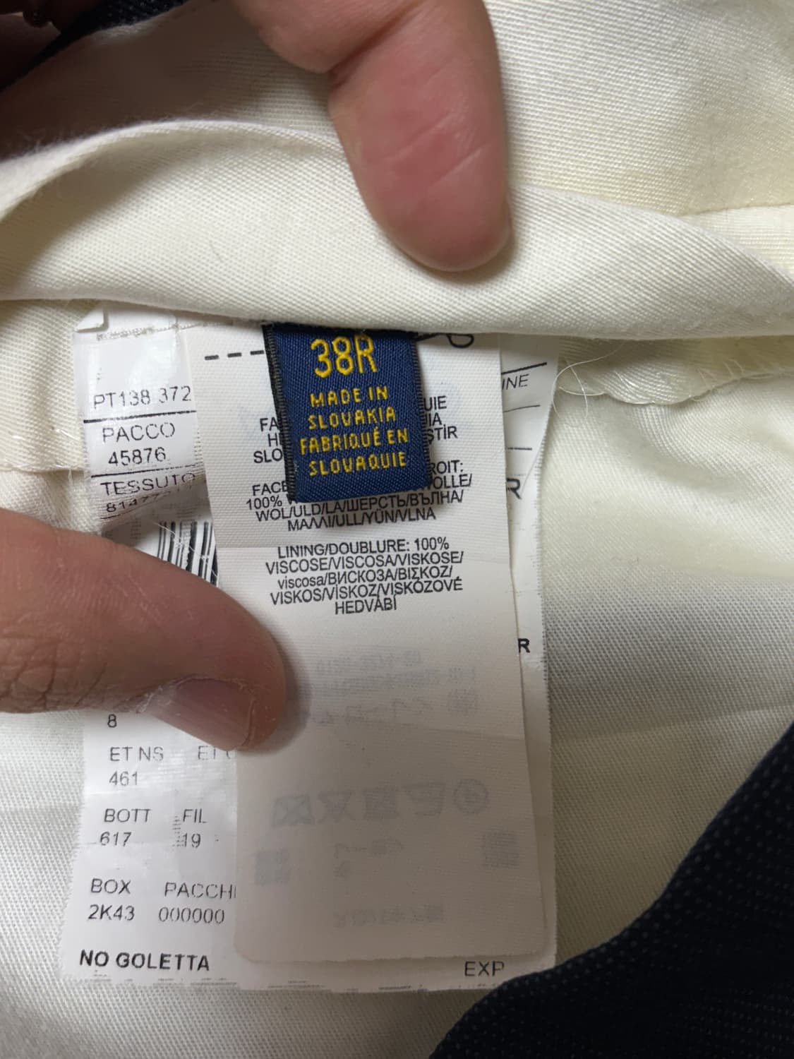 [Polo Ralph Lauren]네이비 울 블랜드 투턱 트라우저 팬츠 상품이미지7