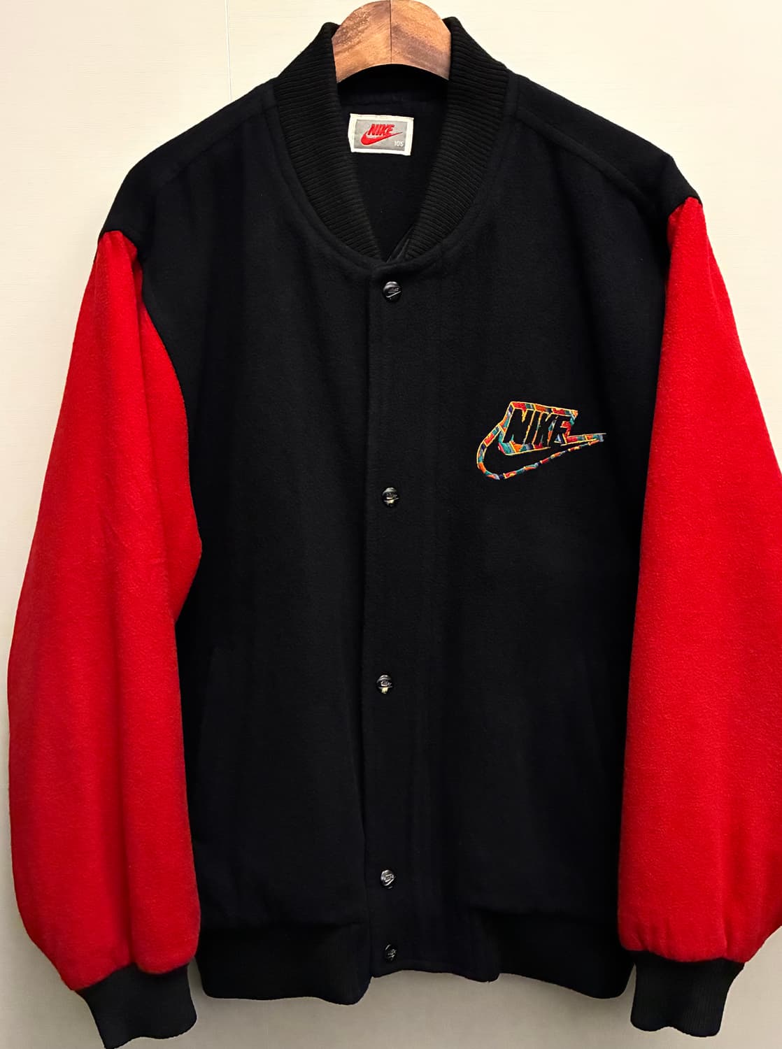 (XL)90s nike 나이키 빈티지 에어 빅로고 울 봄버 바시티자켓 상품이미지2