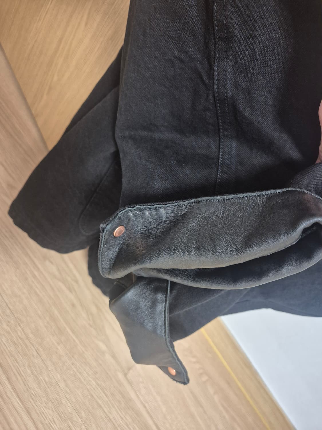 (새상품 2) 비헤비어 워시드 레더 커버올 상품이미지4