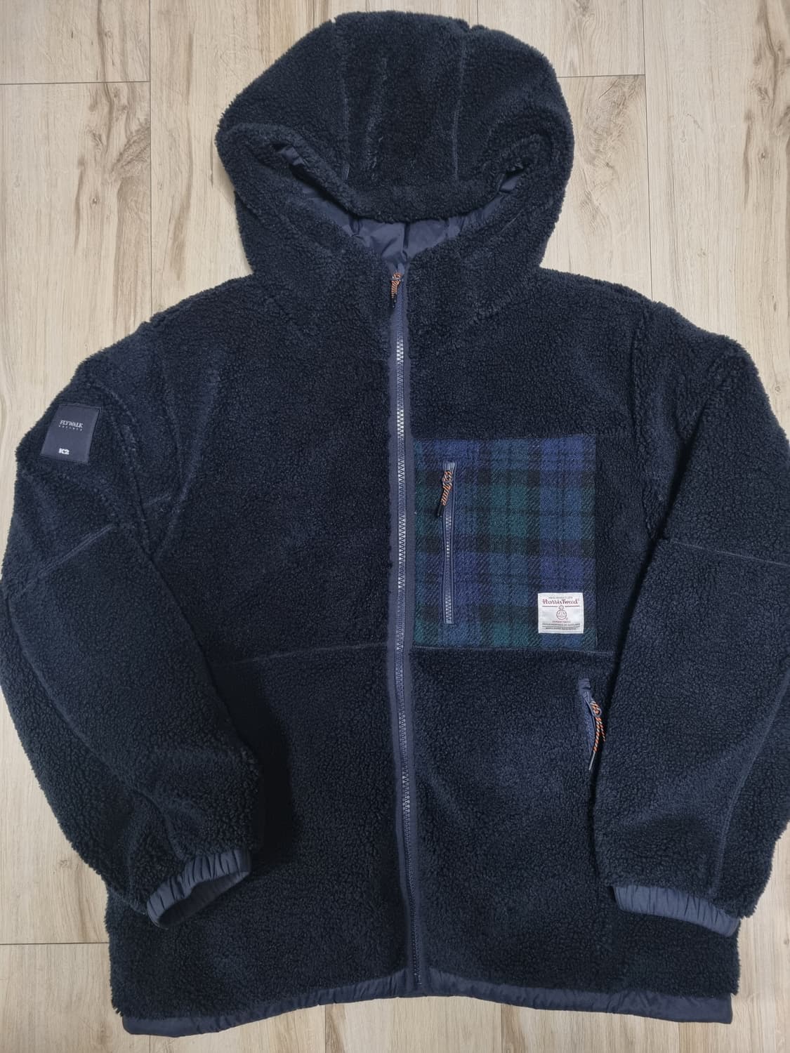 K2 비숑 트위드 리버시블 다운 자켓 상품이미지1