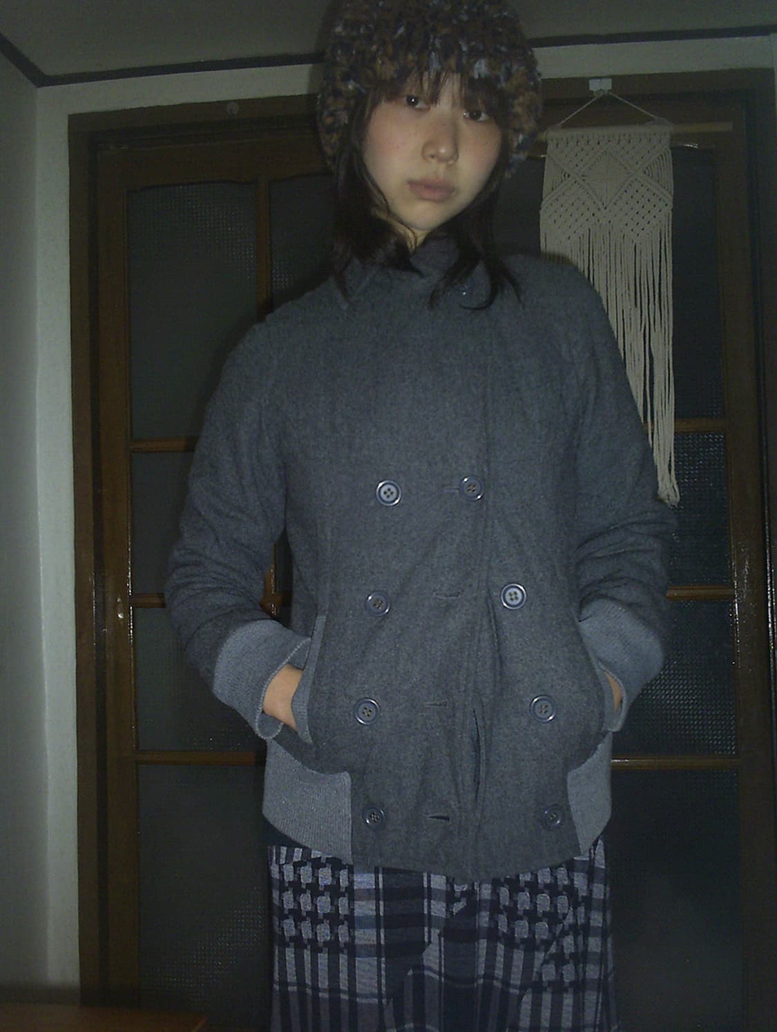 vintage wool scottish short peacoat 상품이미지1