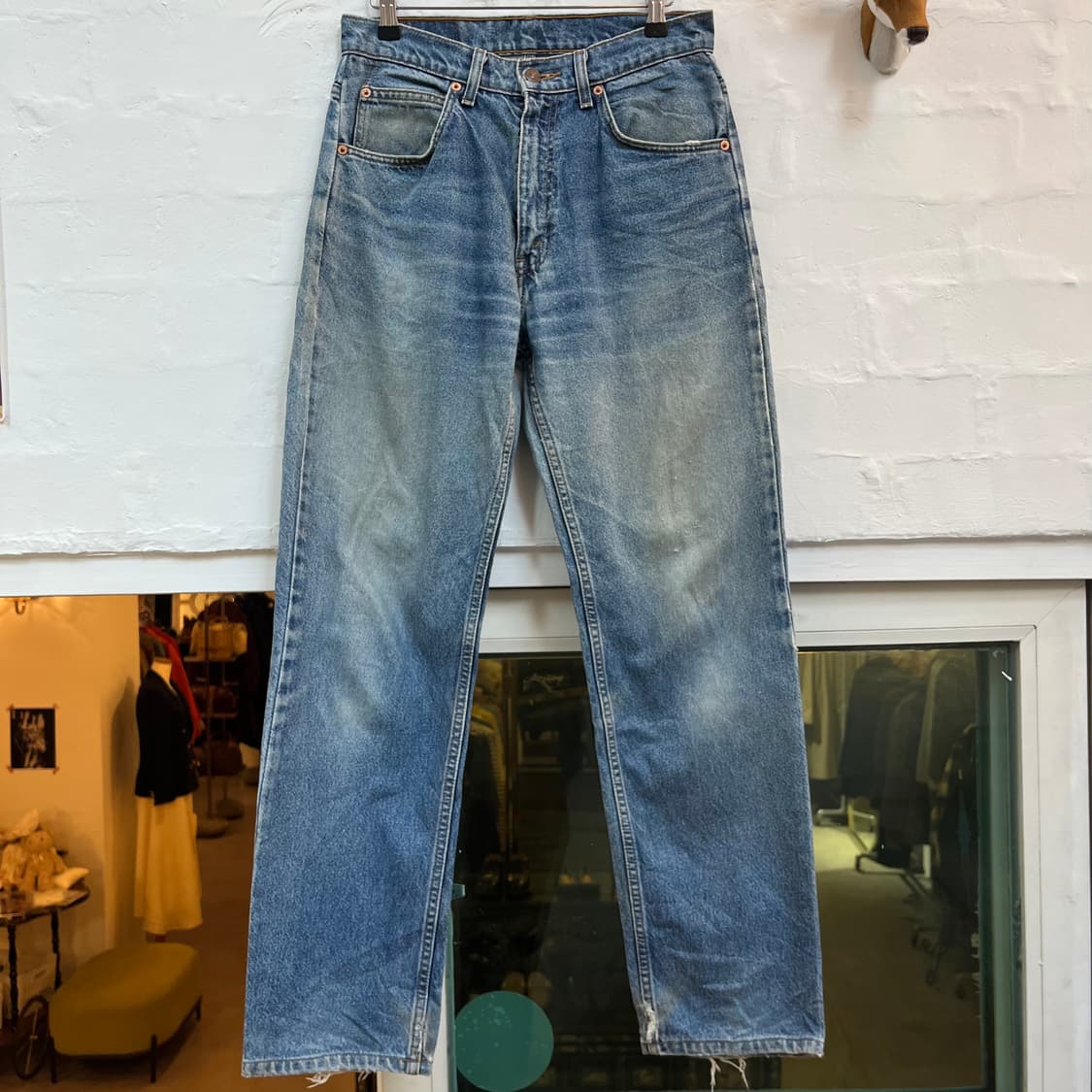 Levis 610 오렌지탭 워싱 데님 팬츠 30x32 상품이미지1