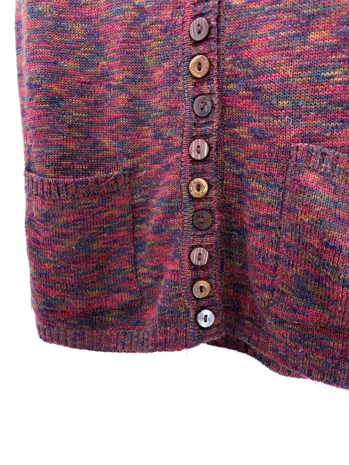 빈티지 멀티 버튼 반팔 니트 가디건  상품이미지5