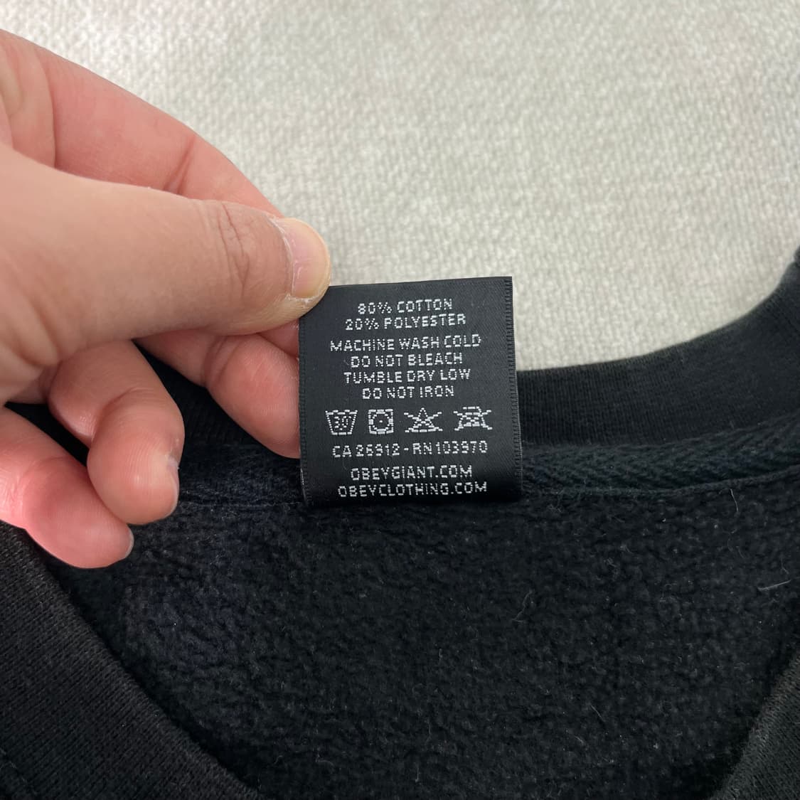 100 오베이 백로고 맨투맨 상품이미지4