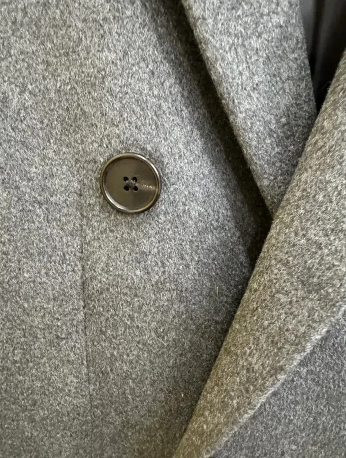 SYSTEM 시스템 이탈리안 캐시미어 더블 코트 – 클래식 차콜 상품이미지4