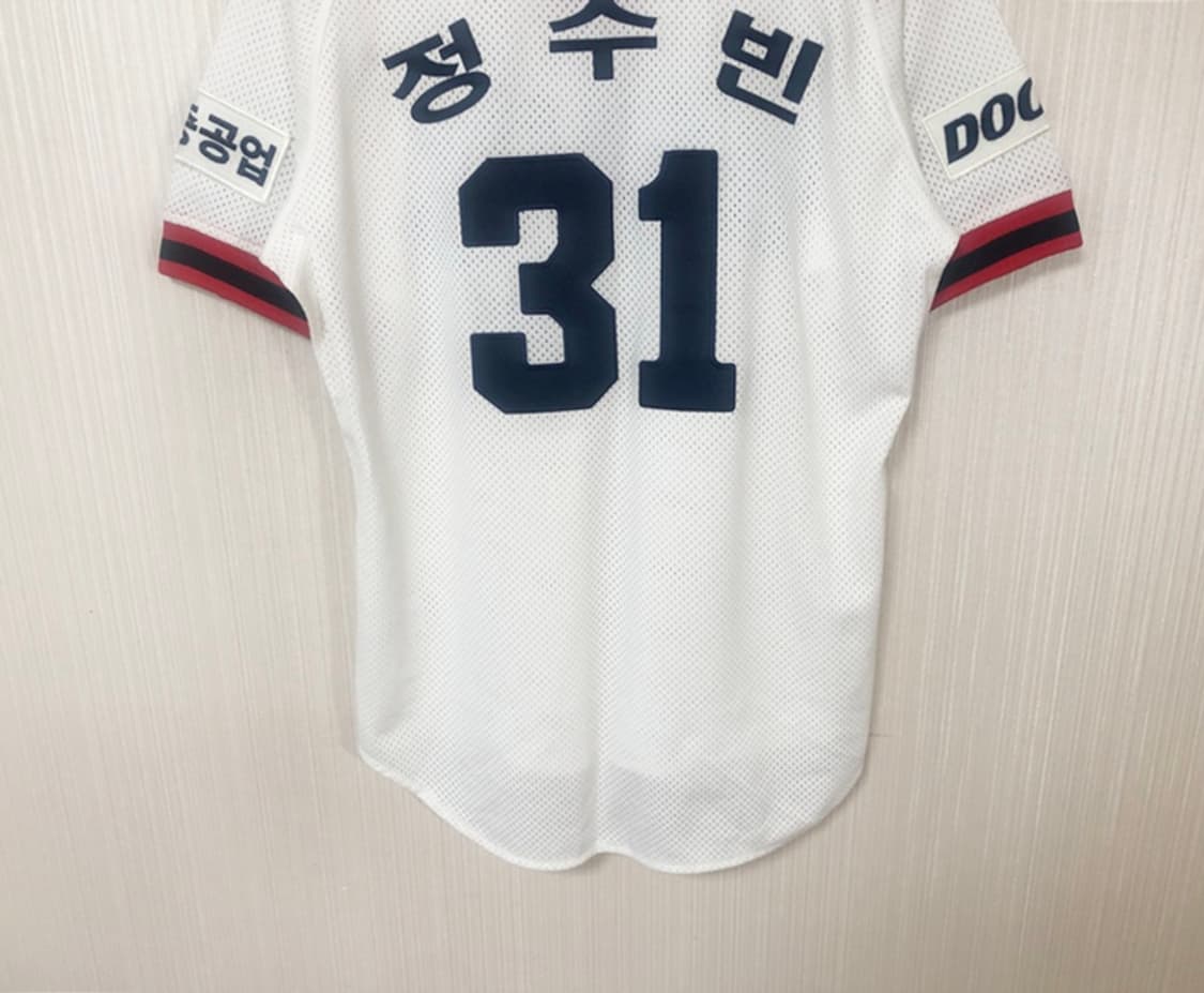 KBO 위팬 두산베어스 올드 홈유니폼/져지 90 #31 정수빈 상품이미지10
