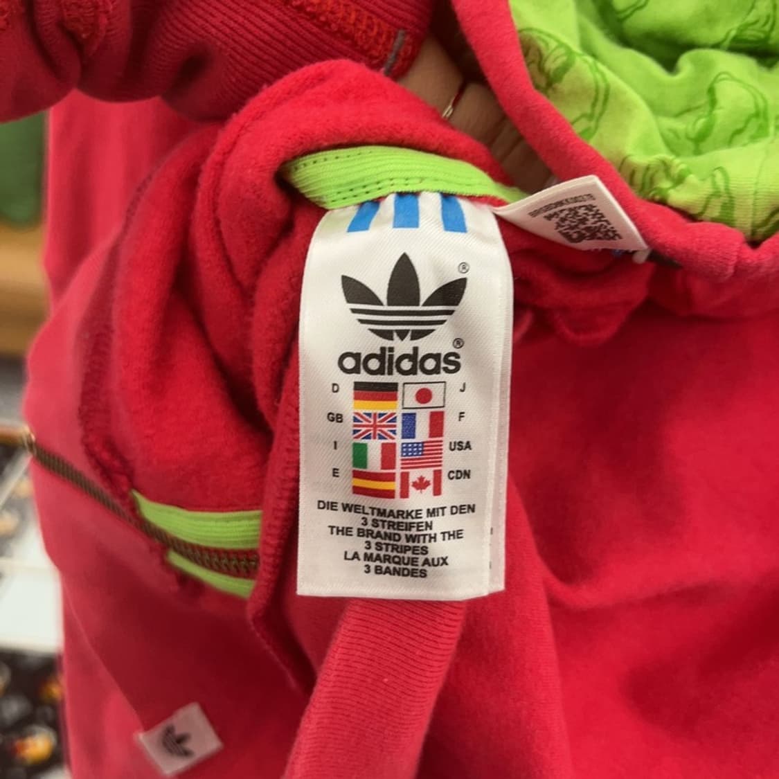 아디다스 Y2K 레트로 00's 네온컬러 후드집업 85 C07723 상품이미지6