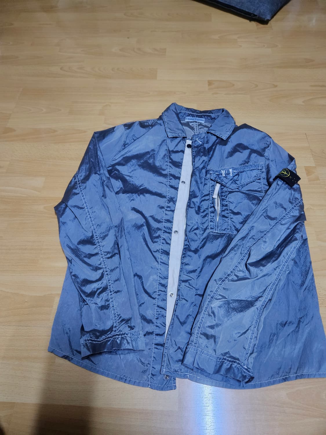 정품) 스톤아일랜든 나일론메탈 자켓 L 상품이미지5