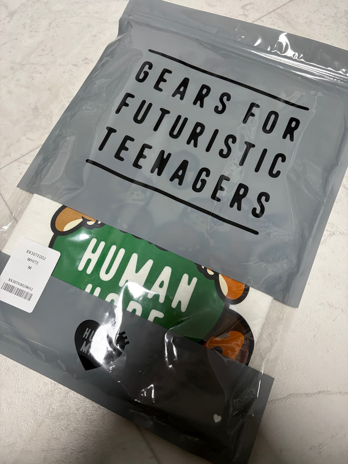 휴먼 메이드 휴먼 호프 그래픽 티셔츠 화이트 상품이미지3