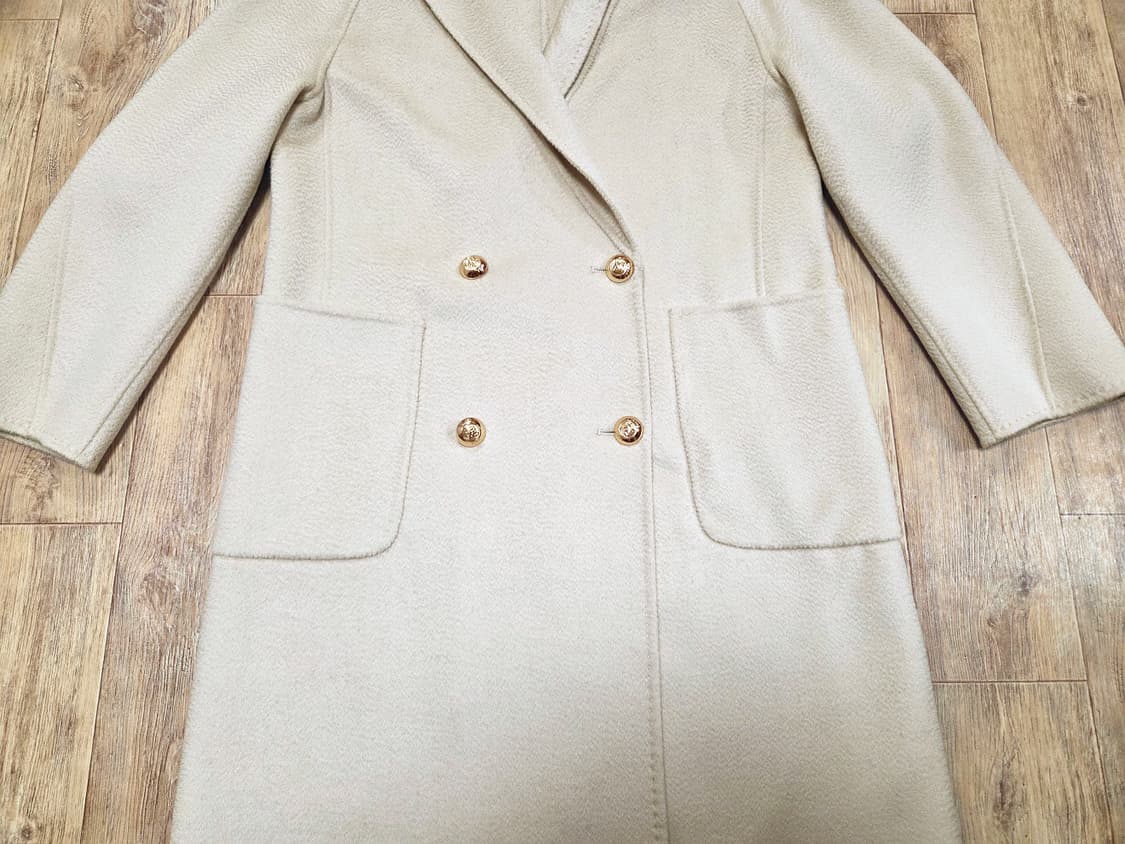 비대칭 카라 캐시울 코트 55-66 새상품 상품이미지5