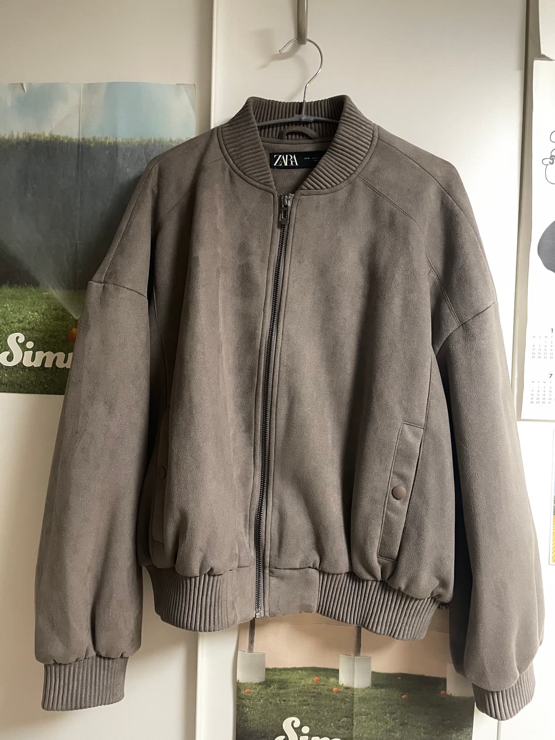 [상태최상] 자라 페이크 스웨이드 봄버자켓 - M 상품이미지1