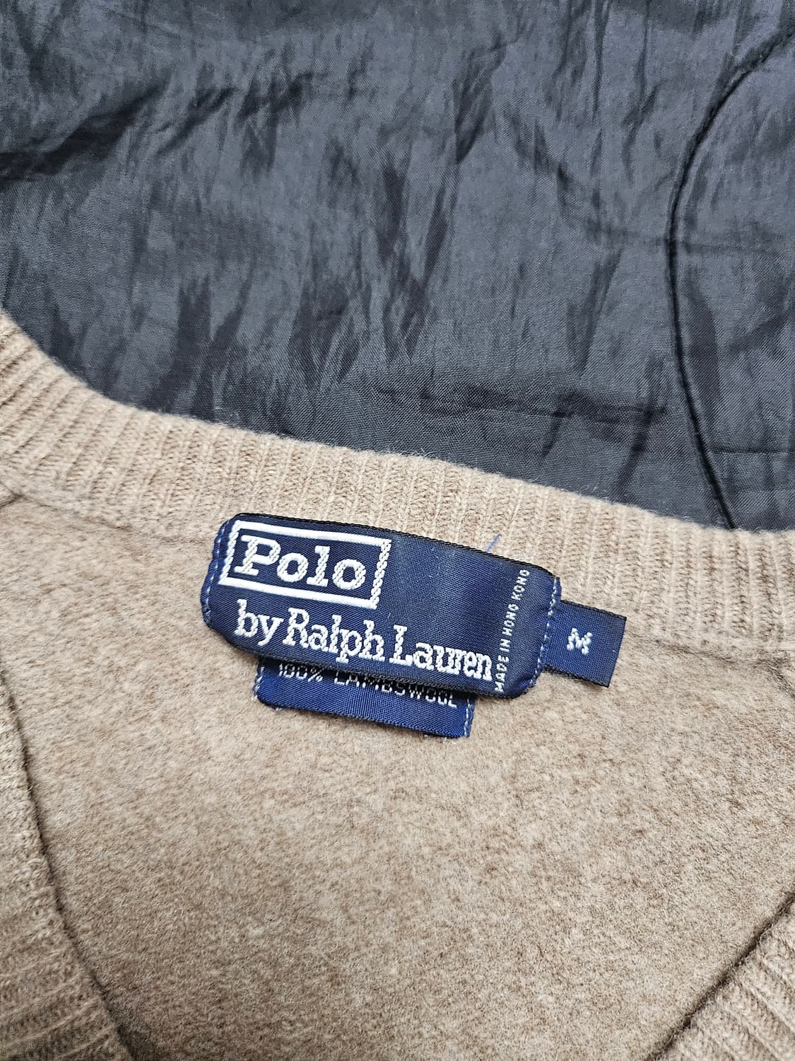 90s 폴로 브이넥 니트 M 상품이미지3