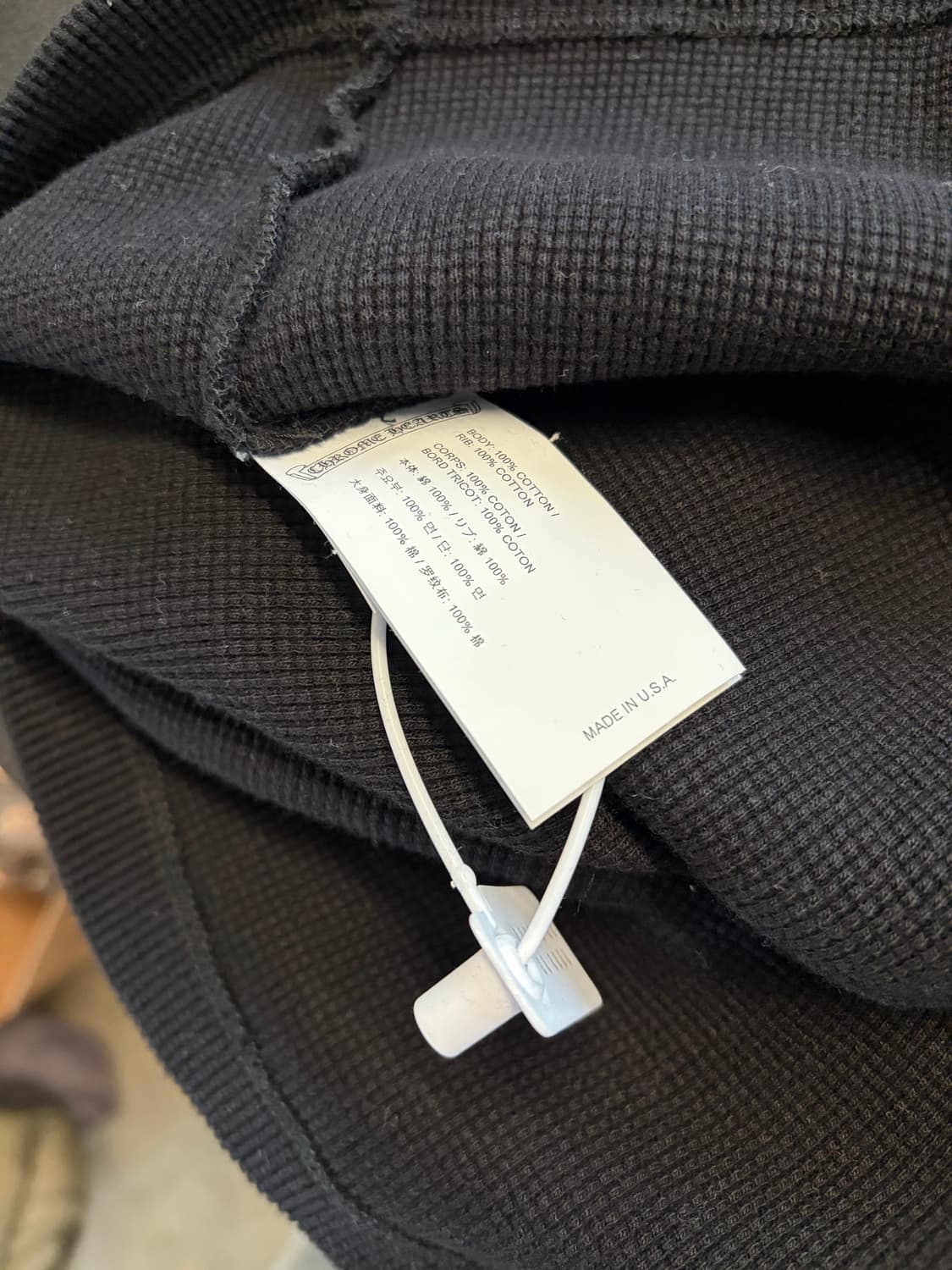 크롬하츠 세메터리 헨리넥 와플 니트 XL 상품이미지5