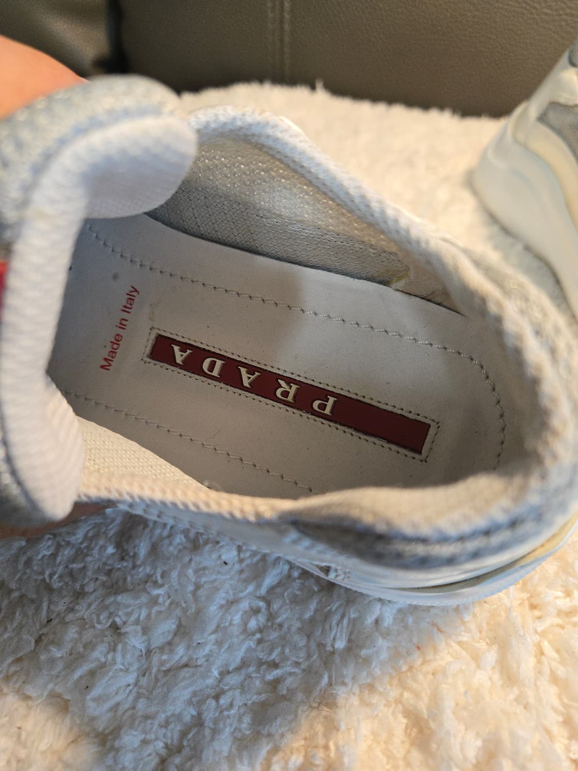 프라다 PRADA 아메리카컵 벨크로 여름 스니커즈 37 (240) 상품이미지5