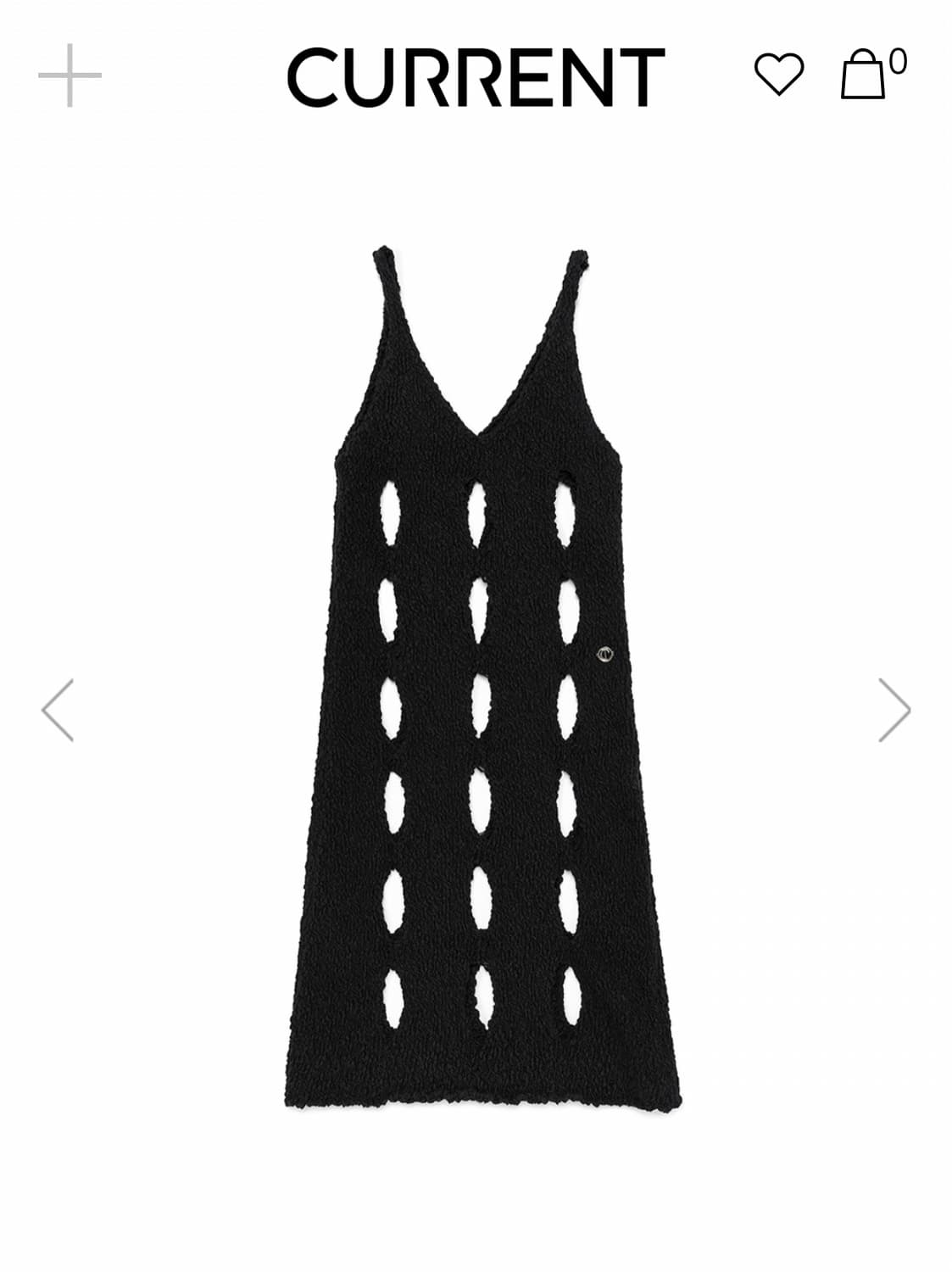 커렌트 hole knit dress 홀 니트 원피스 상품이미지1