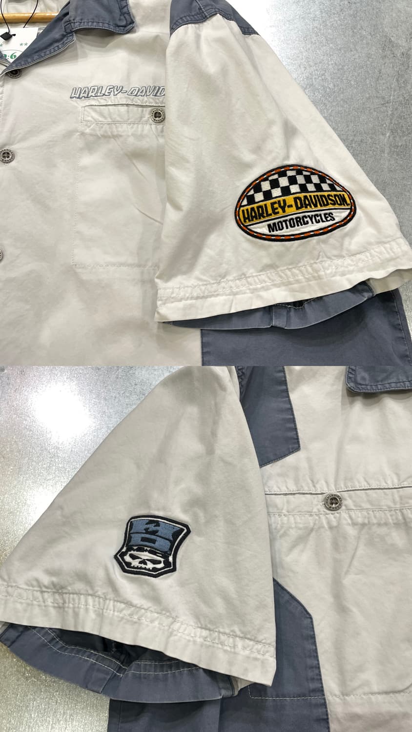 (XL) Harley Davidson 할리 자수 반팔 셔츠 상품이미지8