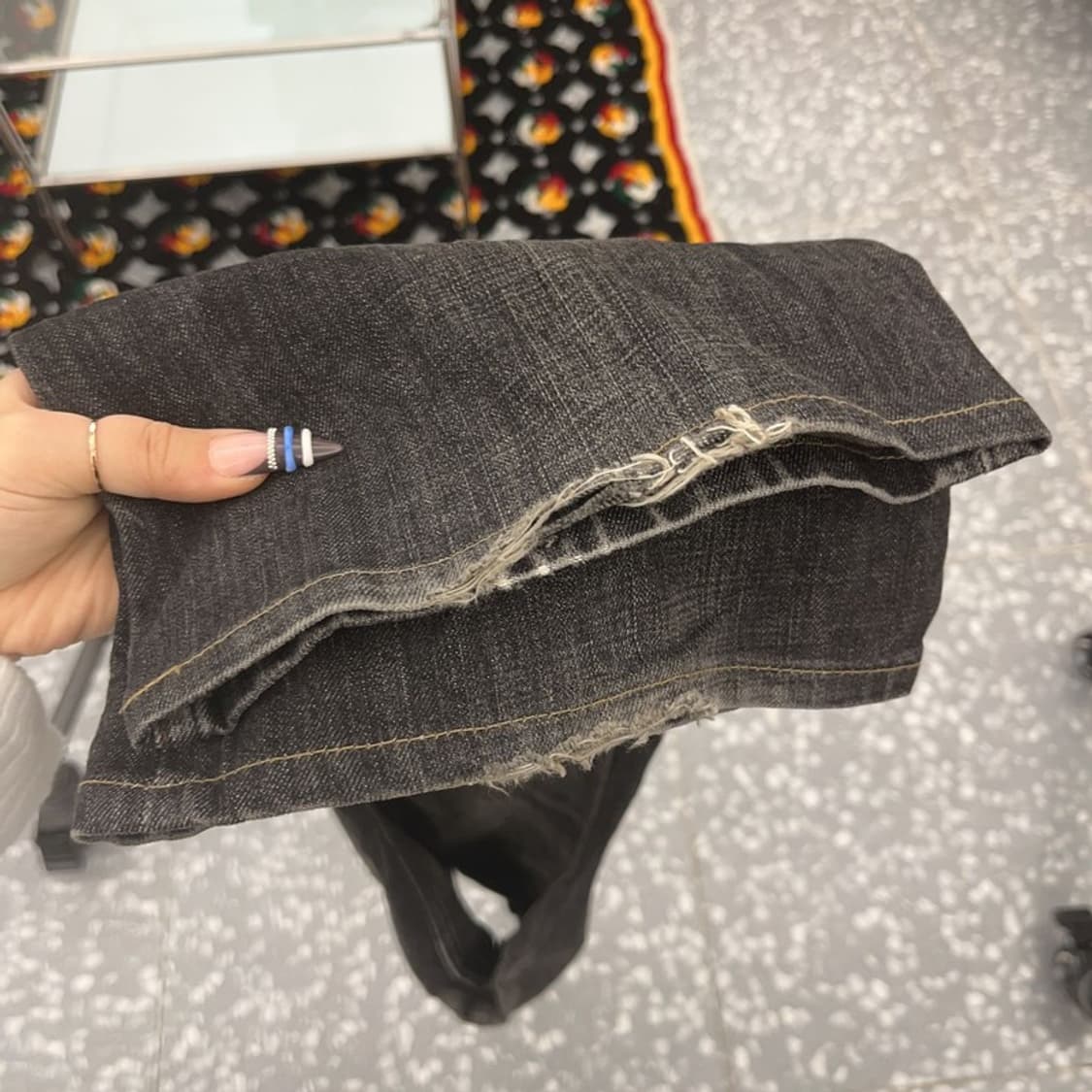 리바이스 517-09 올드스쿨 빈티지 흑청 데님팬츠 32인치 C07672 상품이미지7