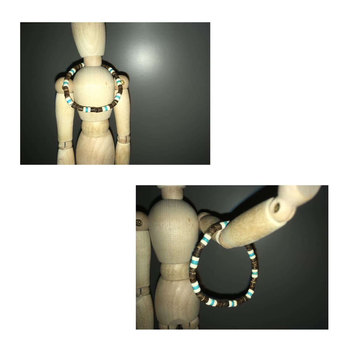 [악] 보헤미안 브라운 비즈팔찌 상품이미지2