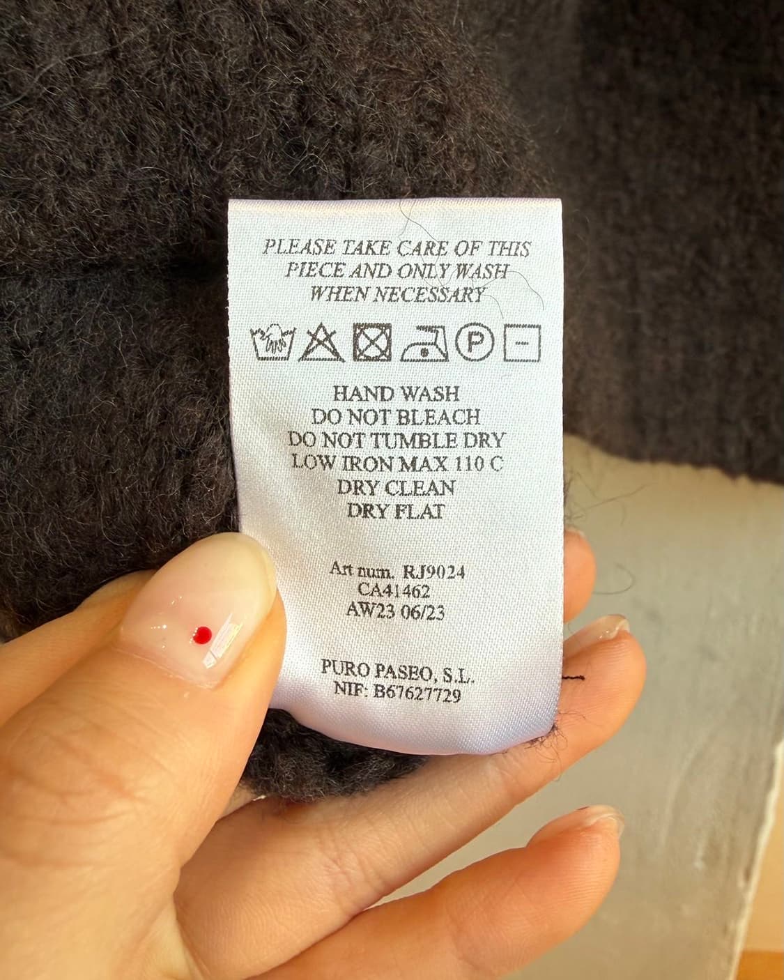 팔로마울 브라운 플로레케 울 니트  상품이미지10