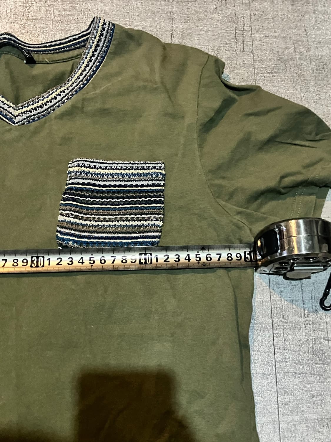 일본빈티지 Joff 올드스쿨아메카지 니트배색 반팔티셔츠 상품이미지2