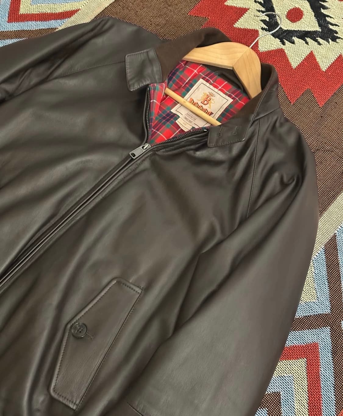 바라쿠타 G9 레더 자켓 다크브라운 (40) 상품이미지1