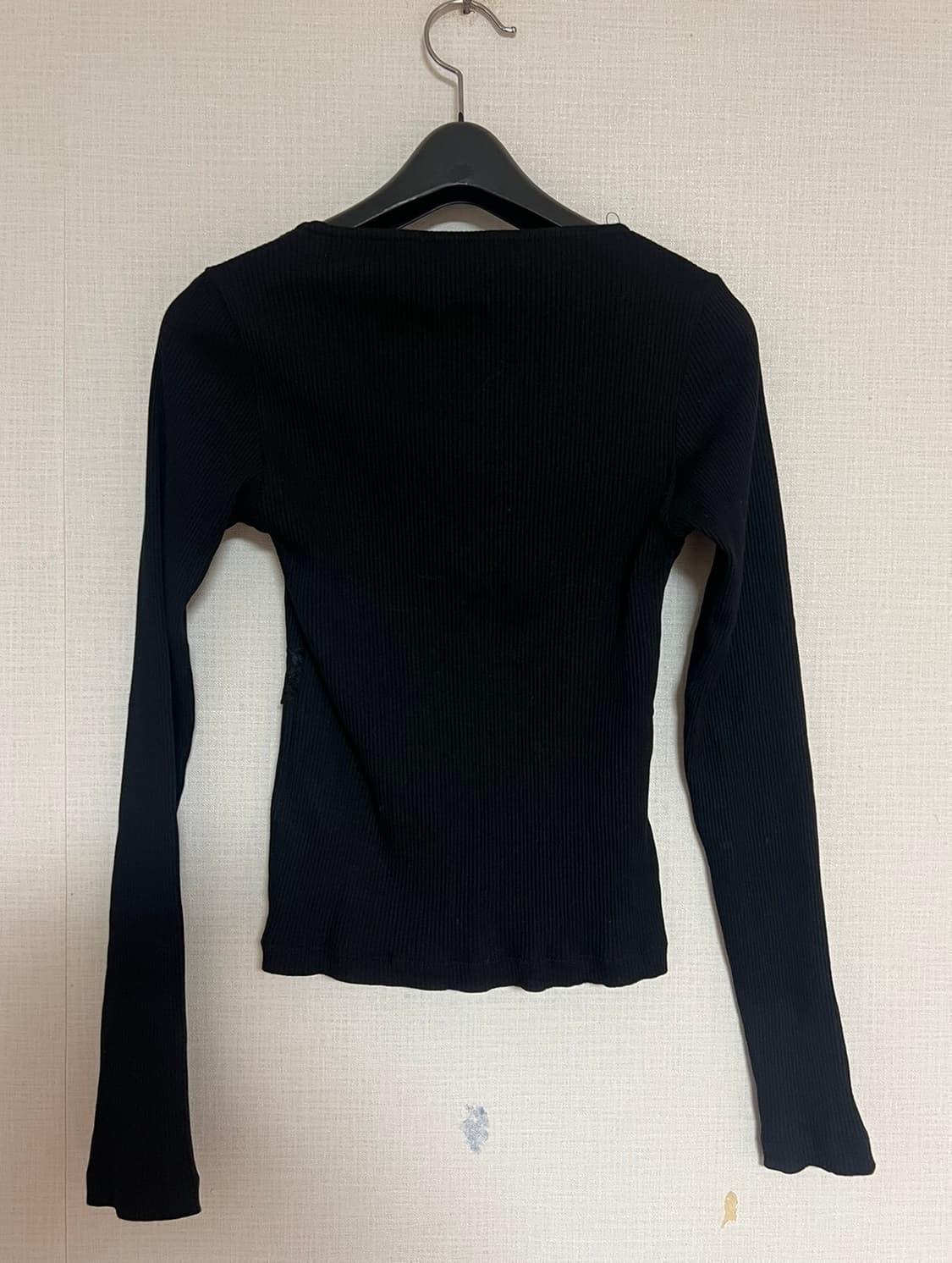 ZARA 자라 레이스 콤비 탑 블랙, 자라 레이스탑, 자라 레이스 티셔츠 상품이미지10