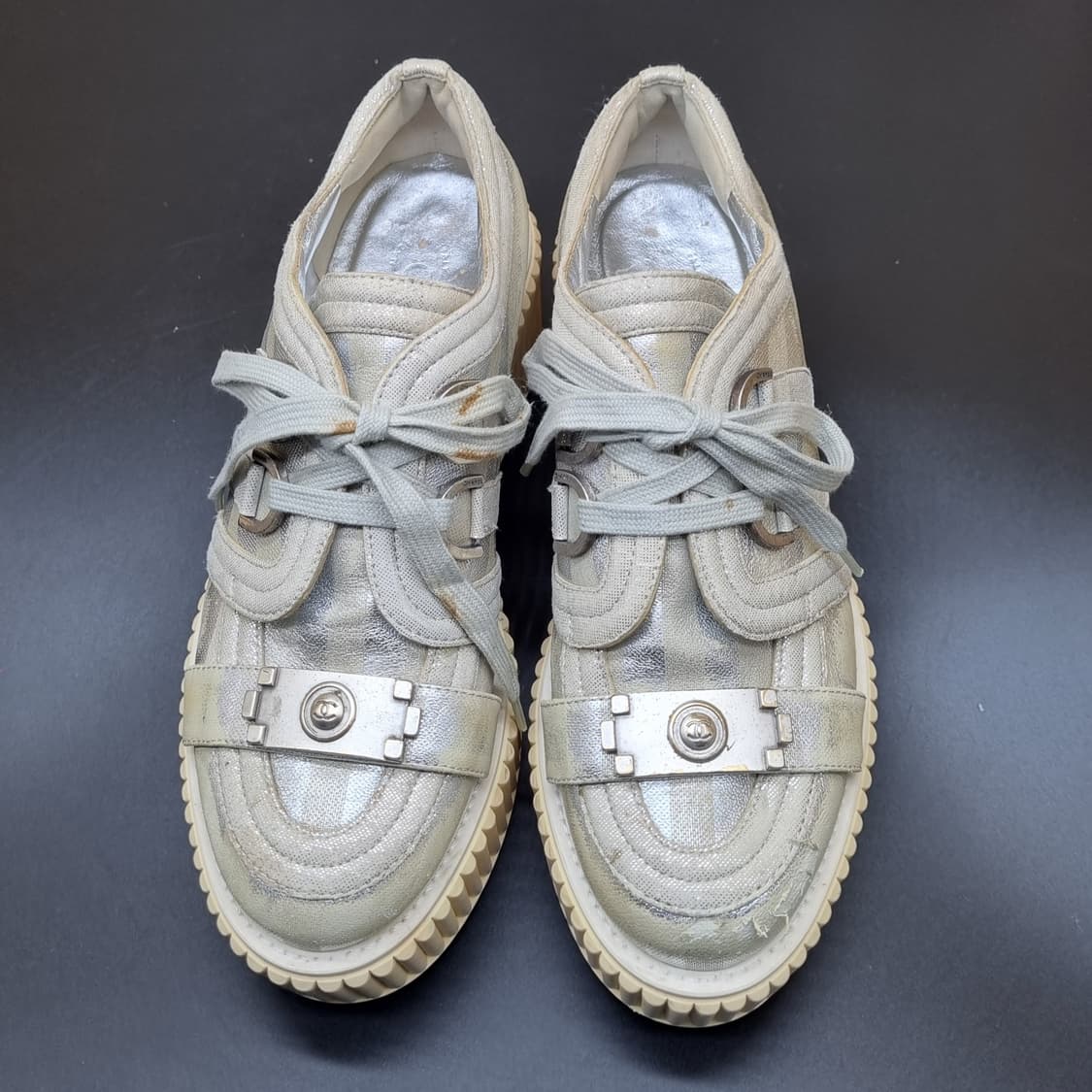 샤널. 플렛폼 여성키높이스니커즈37 230 상품이미지2