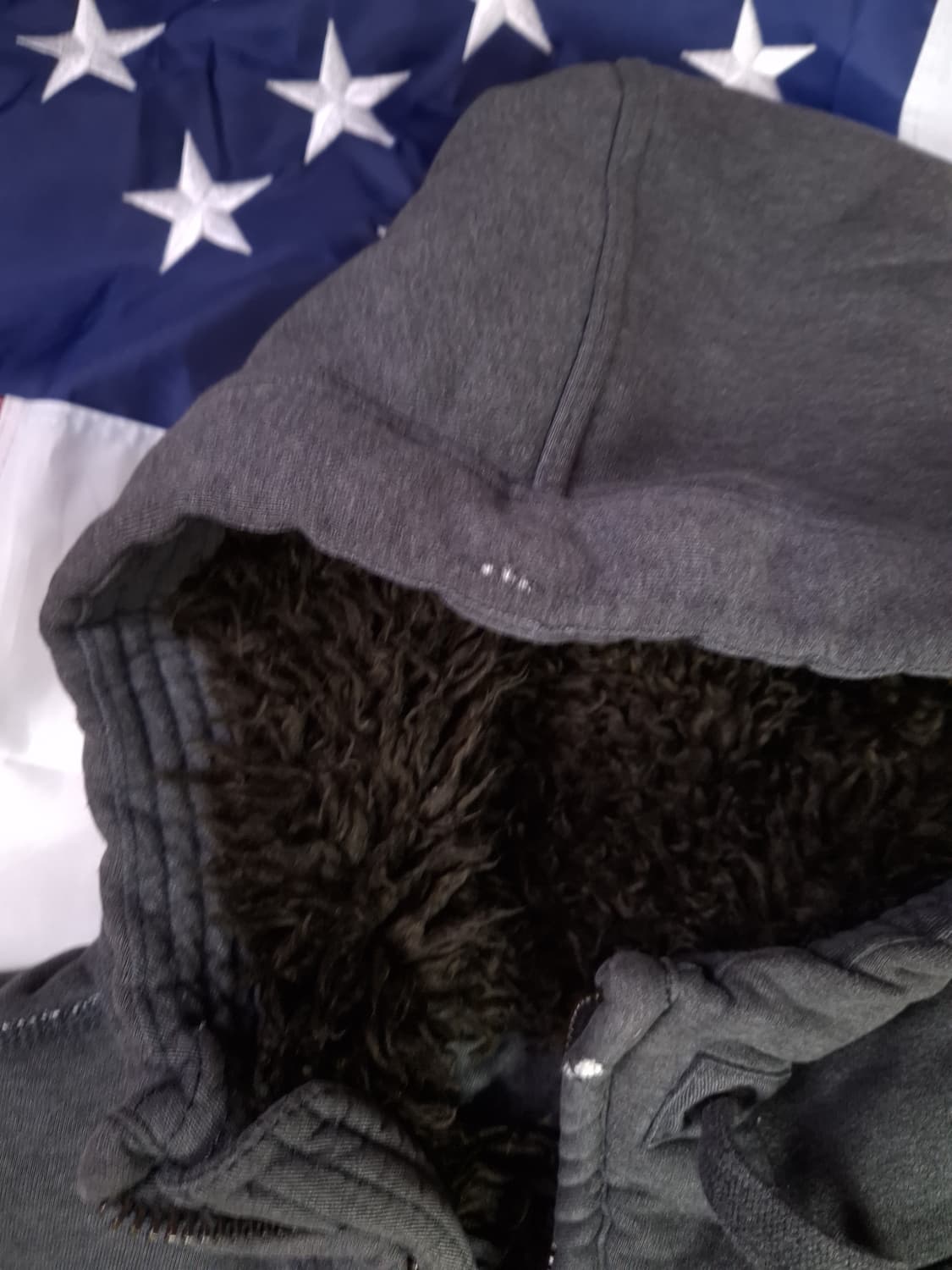 오리지날 아베크롬비 양털 울프죠 후드 집업 상품이미지3