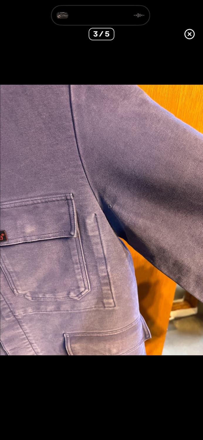 빈티지 프렌치워크자켓 몰스킨 상품이미지3